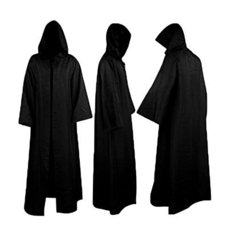 Halloween Men's Costume Robe with Hood - Perfect for Spooky Halloween Parties