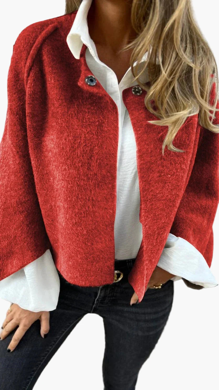 Ladies Elegant Trendy Jacket – Stylish Short Coat for Business & Casual Looks