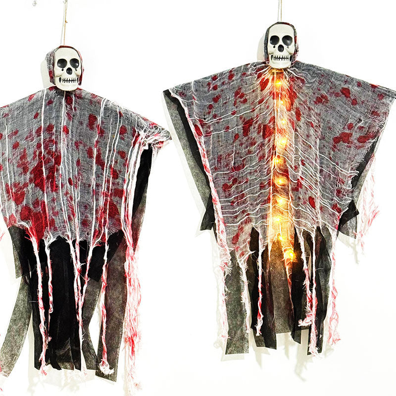Halloween Luminous Hanging Ghost Skull Decoration for Party & Garden