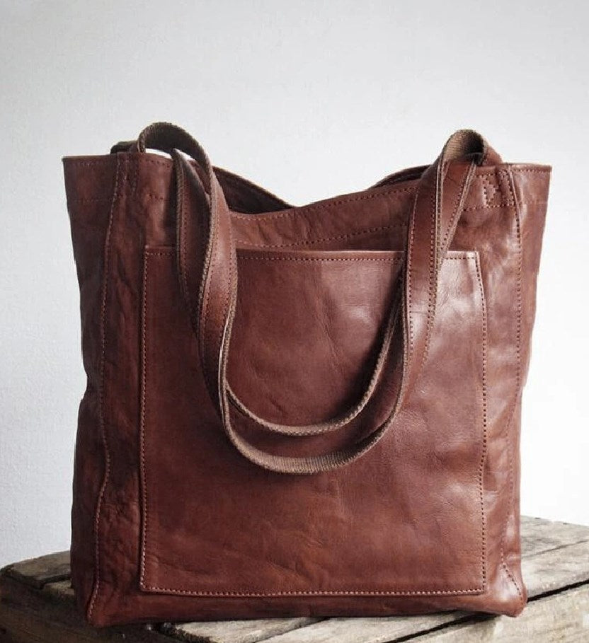 Natasha – Vintage Women's Shoulder Bag with Pockets