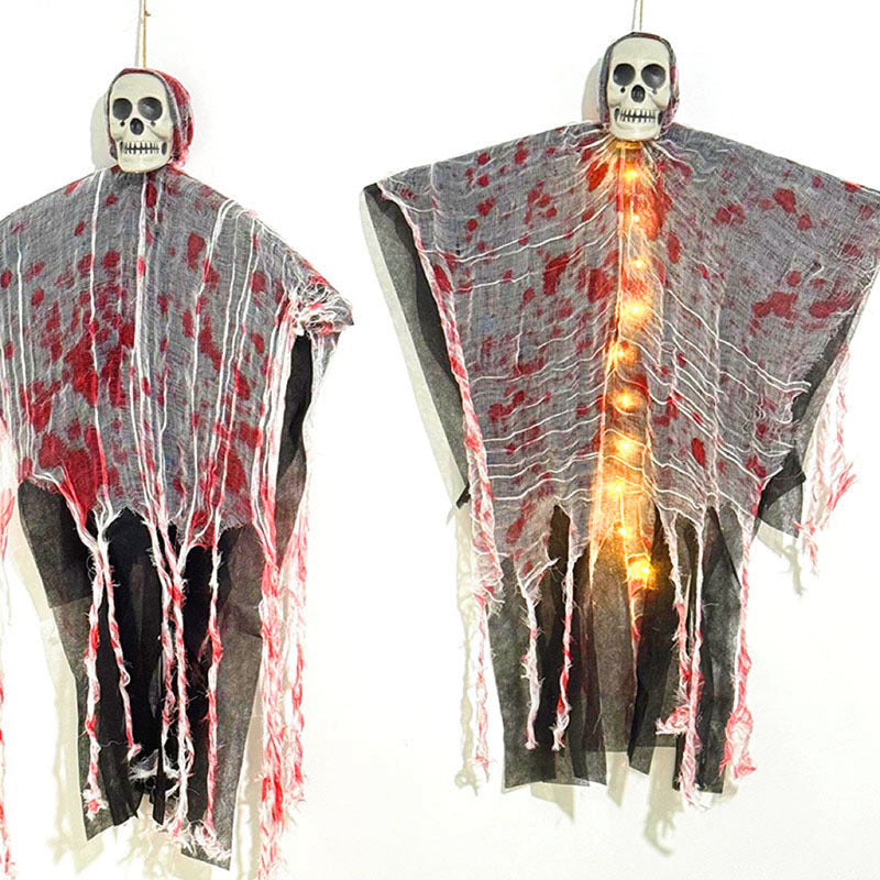 Halloween Luminous Hanging Ghost Skull Decoration for Party & Garden