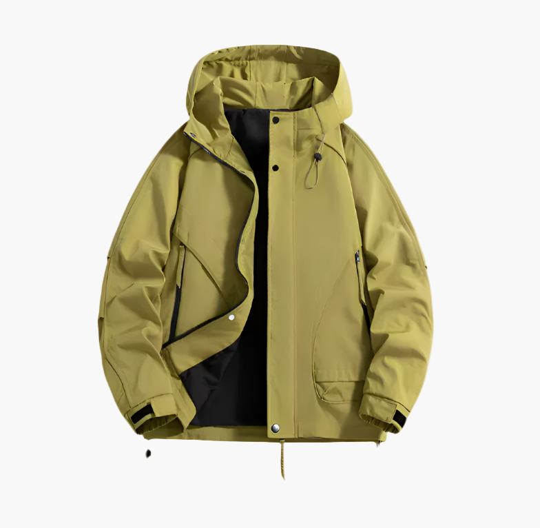 Men's Windproof Outdoor Jacket – Sporty Waterproof Windbreaker for Adventures and Daily Use