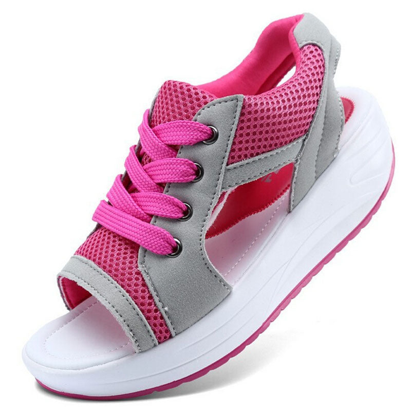 Janet – Sporty Open Sneaker Sandals – Breathable Mesh and Comfortable Sole