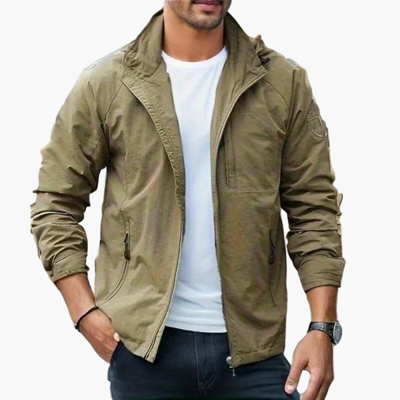 Men's Cargo Jacket Waterproof – Stylish Outdoor Summer Jacket for Active Days