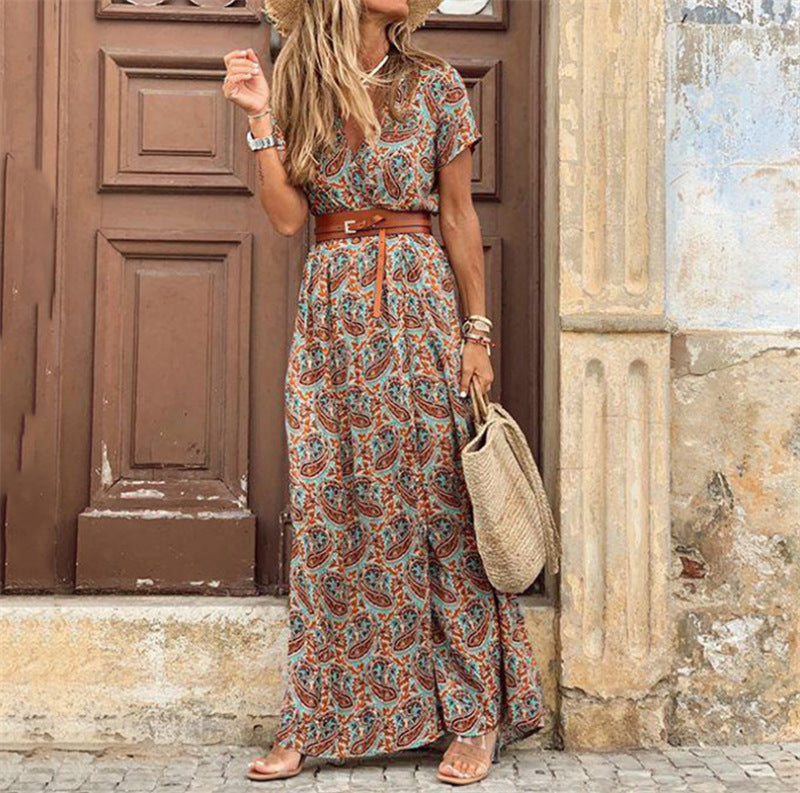 Christine – Long Elegant Dress with Lace