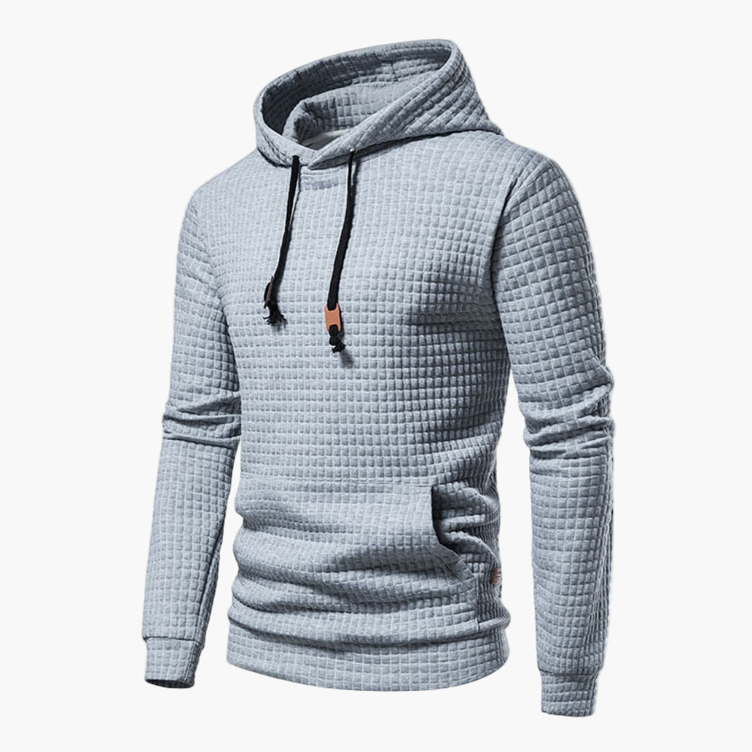 Men's Hoodie Casual Checked Design Comfortable Style for Daily Use