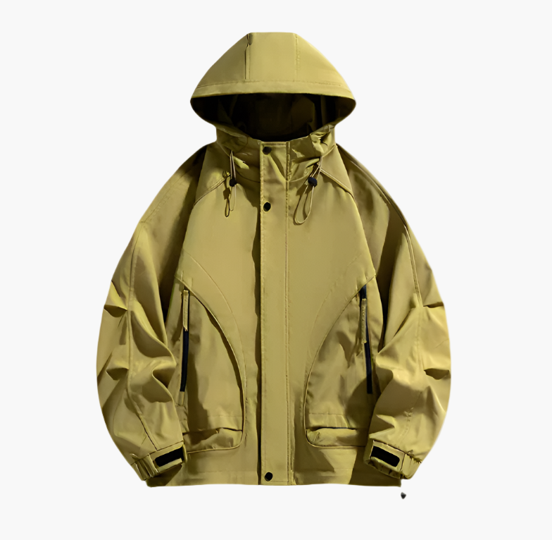 Men's Windproof Outdoor Jacket – Sporty Waterproof Windbreaker for Adventures and Daily Use