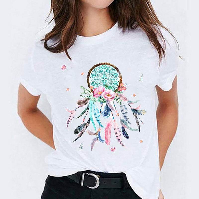 Vanessa – Cute Cotton T-shirt with Short Sleeves