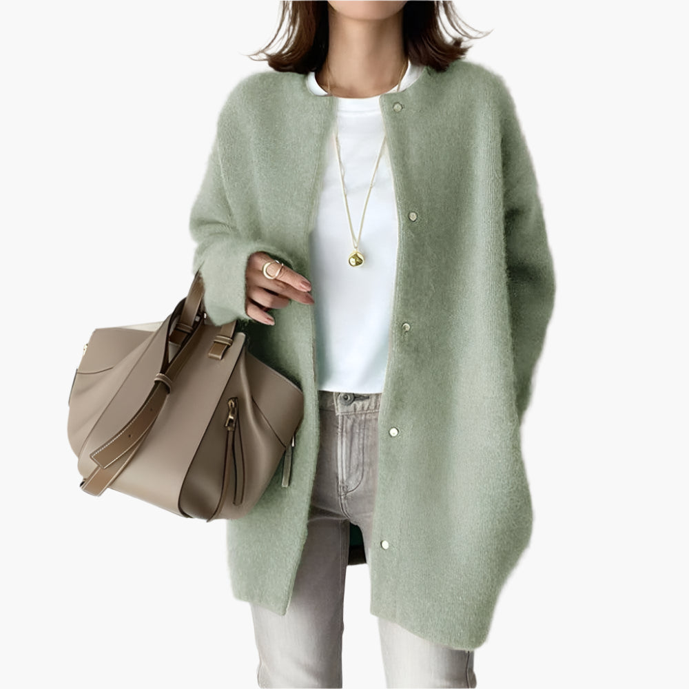 Women's Casual Elegant Knitted Cardigan for Daily Use