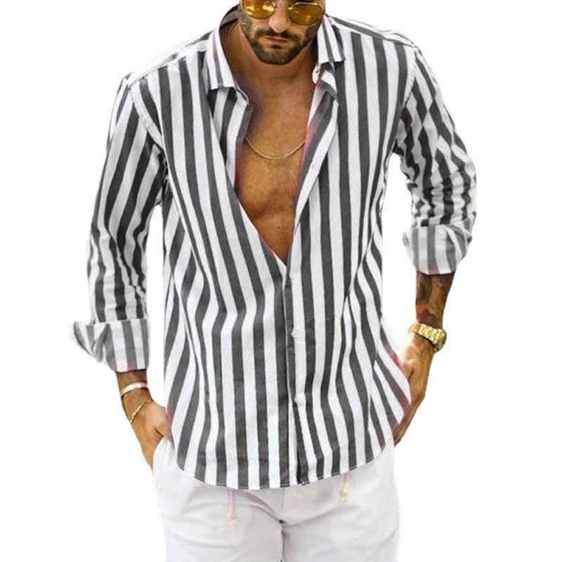 James – Loose Striped Polo Shirt