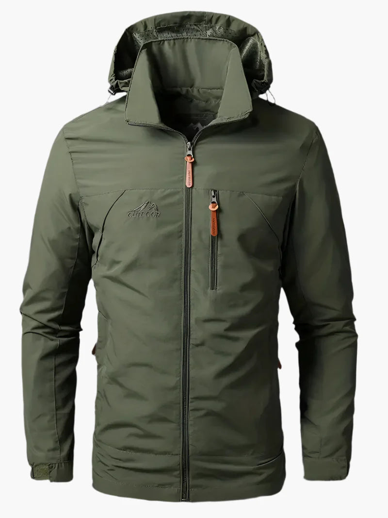 Men's Outdoor Jacket Waterproof and Windproof – Functional Hiking Jacket for Adventures and Daily Use