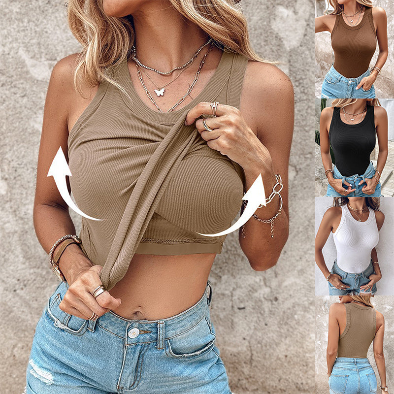 Faith – Sleeveless Top with Built-in Bra