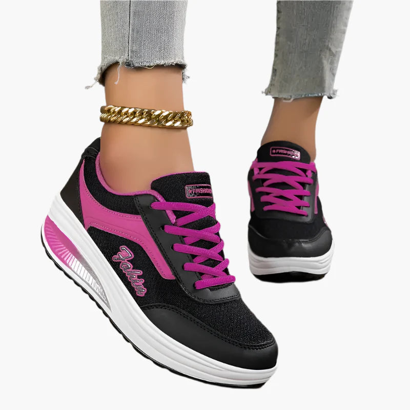 Women's platform sneakers – sporty lifestyle sneakers with thick sole