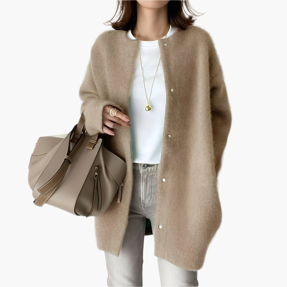 Women's Casual Elegant Knitted Cardigan for Daily Use