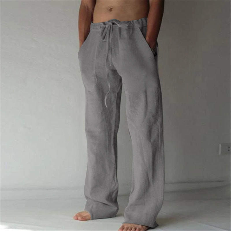 Lounge pants for men with straight legs and comfortable fit