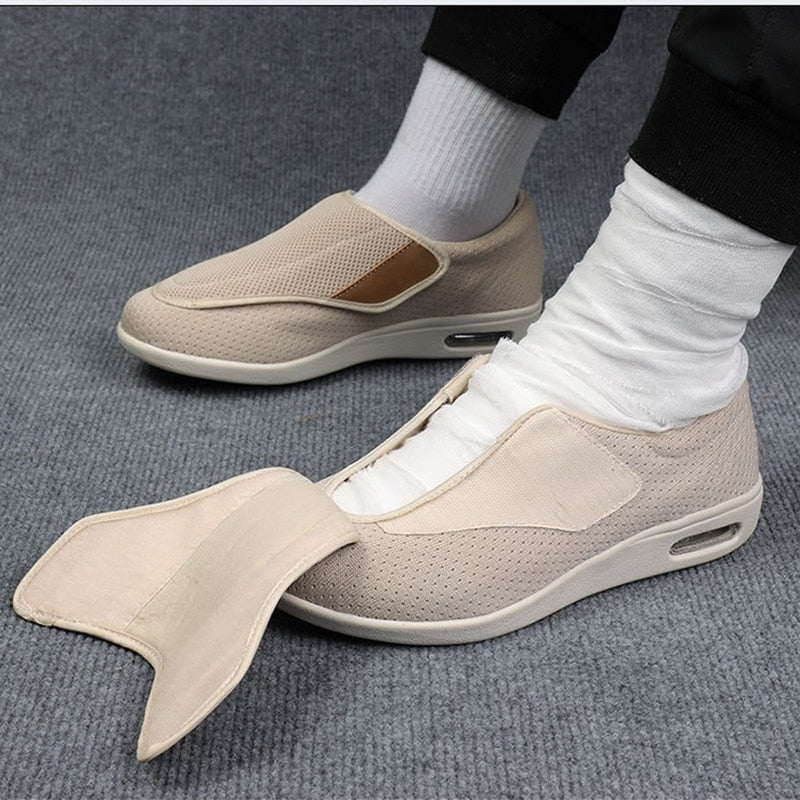 Men's Orthopedic Comfort Slip-On Shoes for Diabetics – Extra Wide and Easily Adjustable