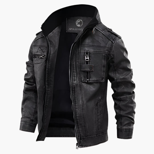 Heren Motorjack Streetstyle – Stoer en Tijdloos Bikerjack voor Dagelijks Gebruik