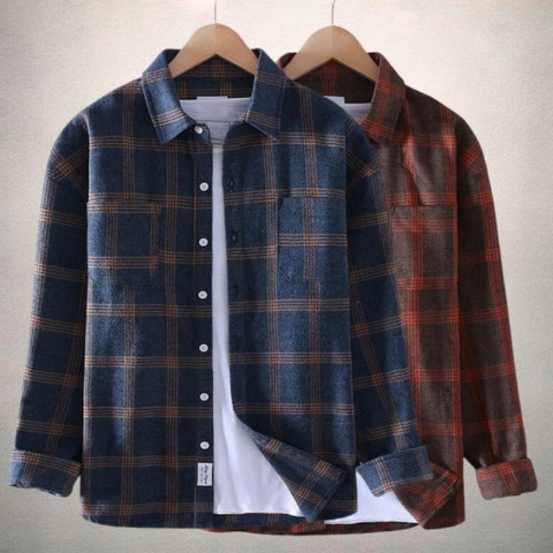 Men's Shirt Casual Checkered Pattern Stylish for Daily Use