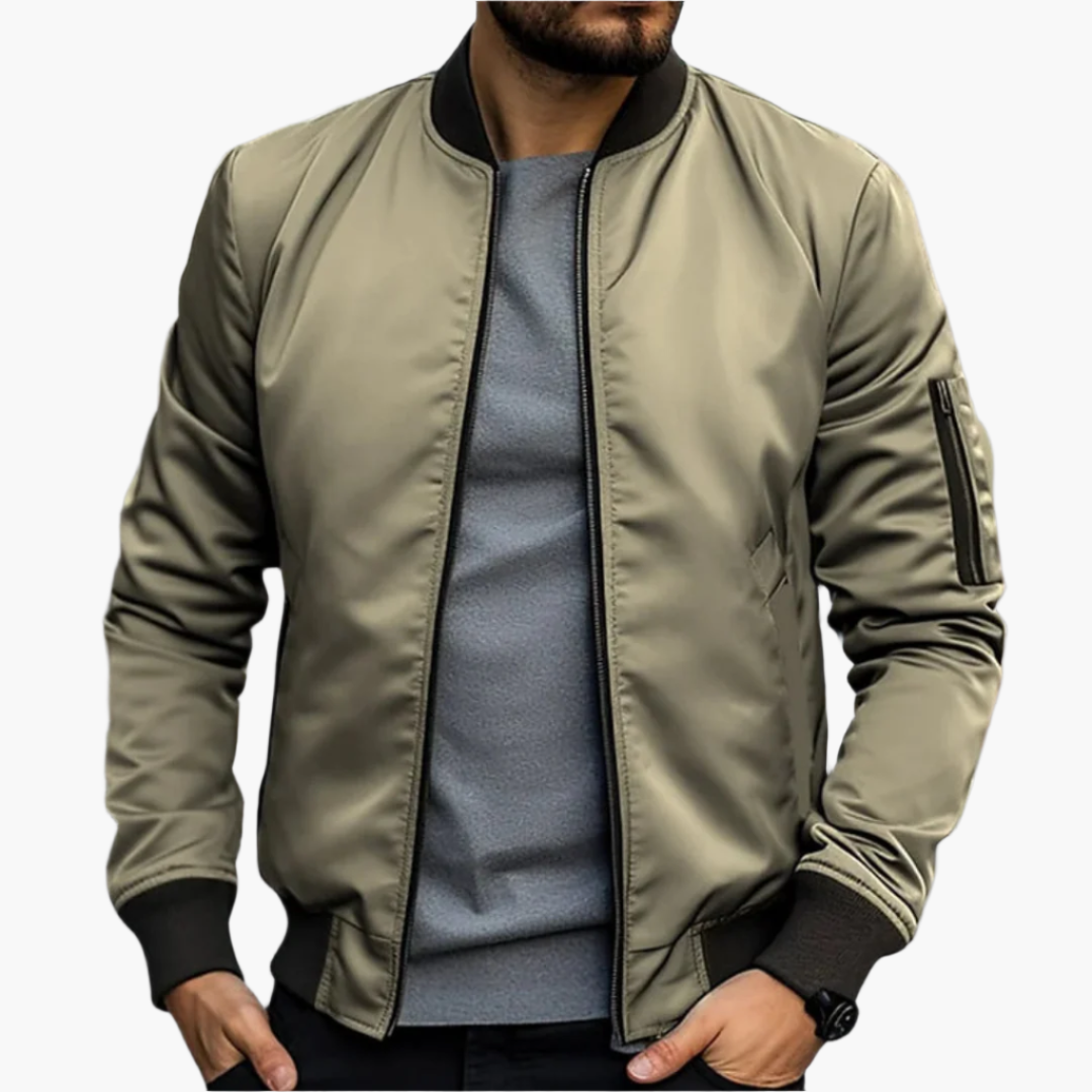 Men's Bomber Jacket for Transitional Season – Stylish and Comfortable, Casual and Business