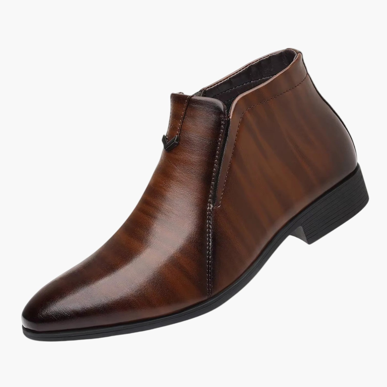 Heren Retro Enkellaarsjes – Stijlvolle Lederen Boots voor Modebewuste Mannen