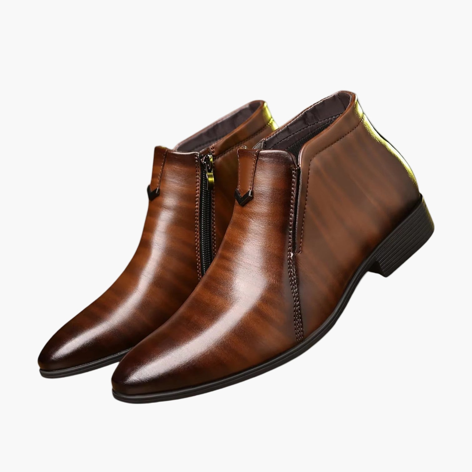 Men's Retro Ankle Boots – Stylish Leather Boots for Fashion-Conscious Men