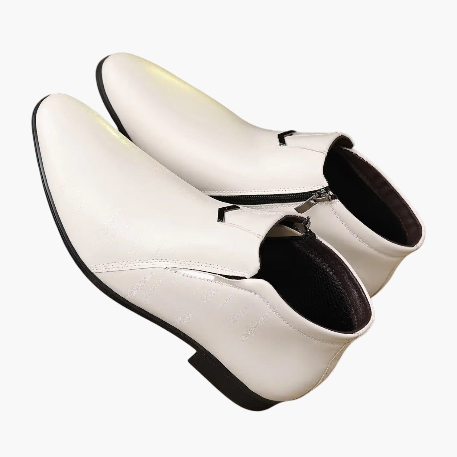 Heren Retro Enkellaarsjes – Stijlvolle Lederen Boots voor Modebewuste Mannen