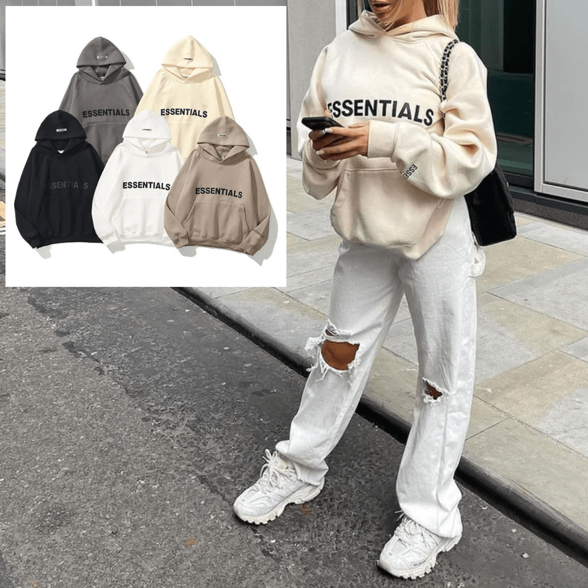 Essentials Unisex Hoodie – Comfortable Streetwear Sweatshirt for Daily Use
