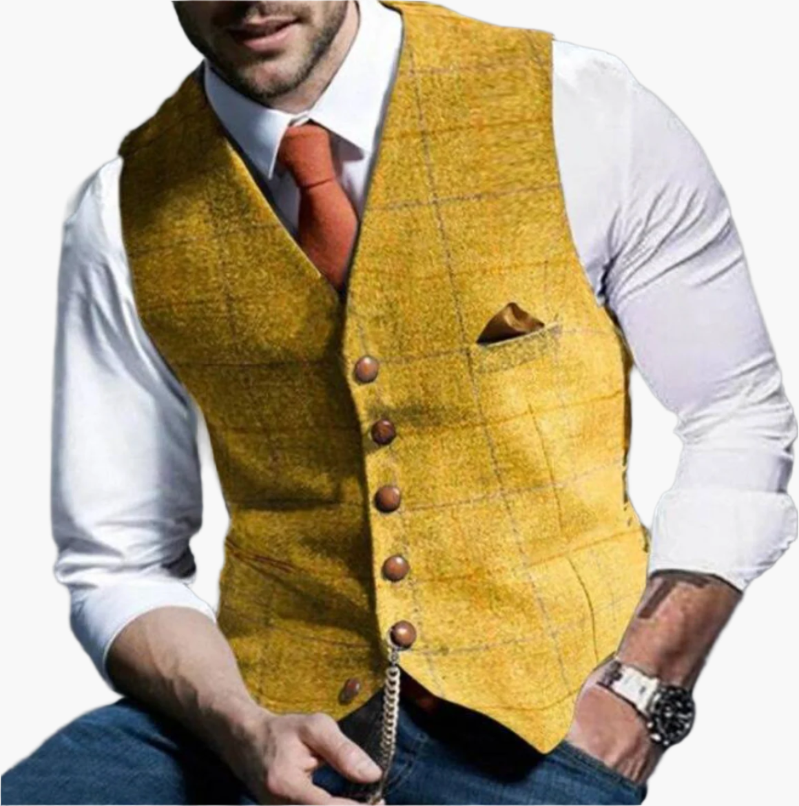 Heren Vintage Gilet – Klassieke Elegantie en Tijdloze Stijl voor Elke Gelegenheid