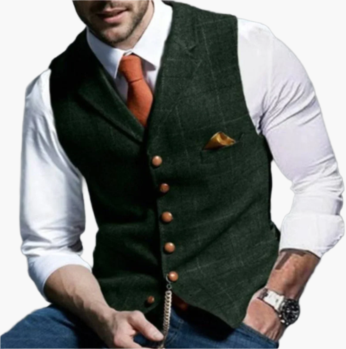 Heren Vintage Gilet – Klassieke Elegantie en Tijdloze Stijl voor Elke Gelegenheid