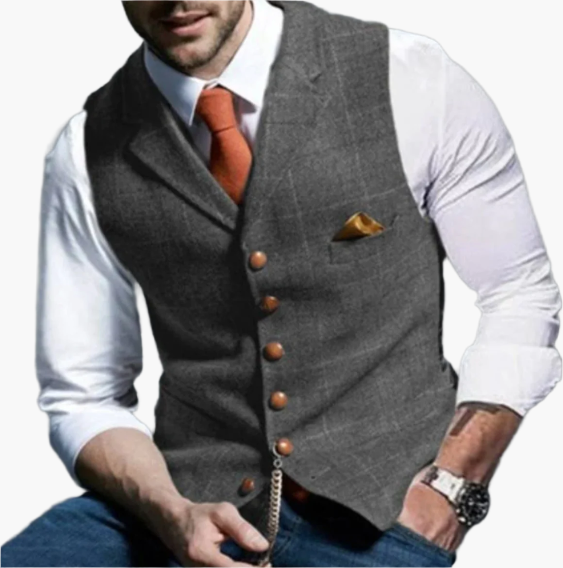 Heren Vintage Gilet – Klassieke Elegantie en Tijdloze Stijl voor Elke Gelegenheid