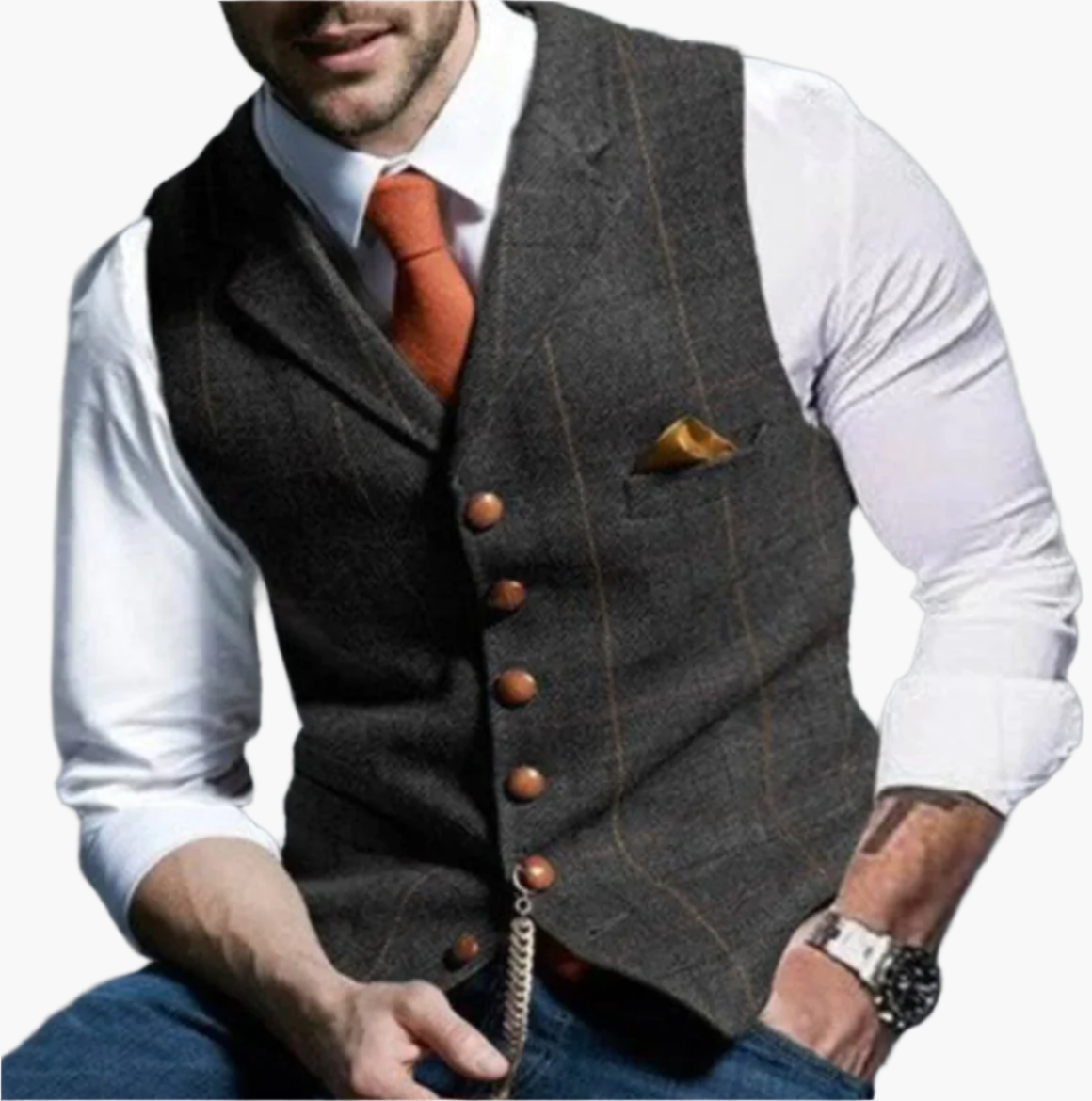 Heren Vintage Gilet – Klassieke Elegantie en Tijdloze Stijl voor Elke Gelegenheid