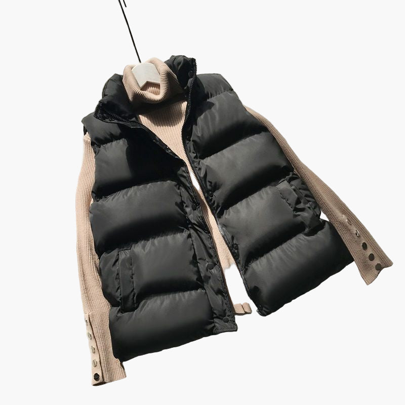 Women's Padded Casual Bodywarmer – Fashionable Outdoor Vest for Spring & Autumn