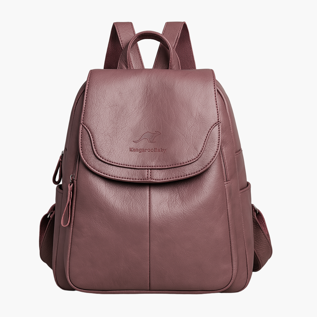 Women's Anti-theft Leather Backpack – Fashionable City & Work Backpack