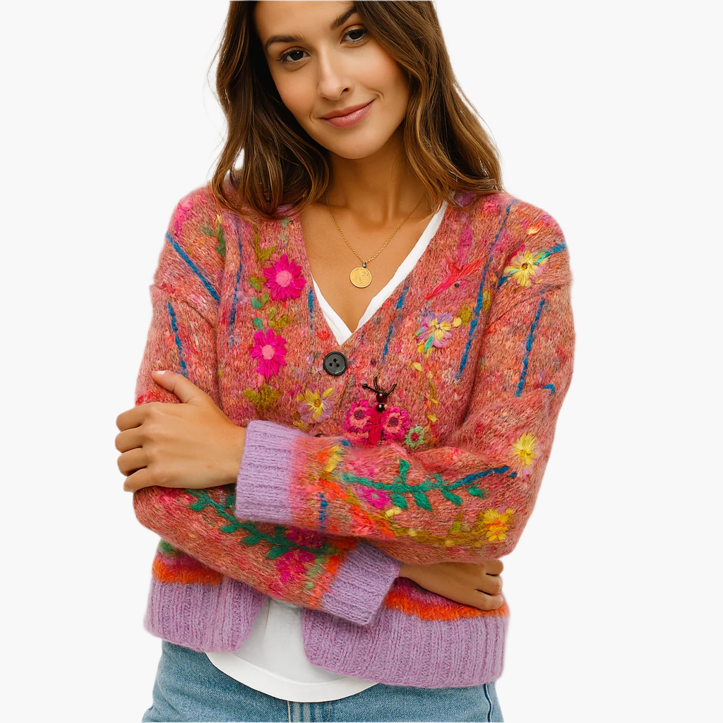 Women's Knitted Cardigan Artistic Design – Comfortable and Trendy for Every Occasion