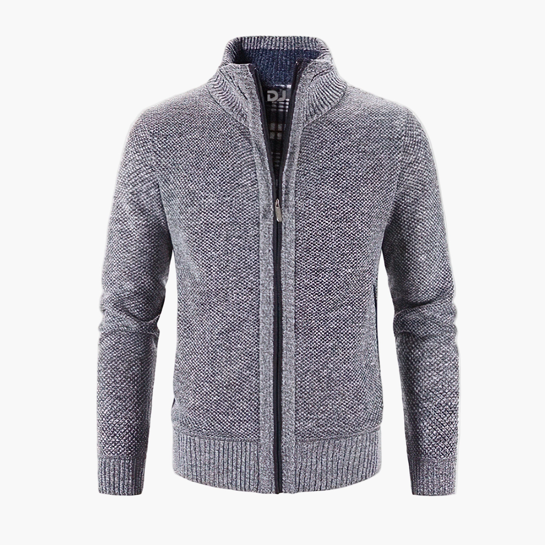 Men's Knitted Cardigan with Zipper – Stylish and Comfortable Cardigan for Work and Leisure
