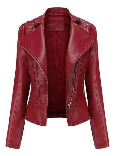 Sarah – Short Female Jacket of Vegan Leather