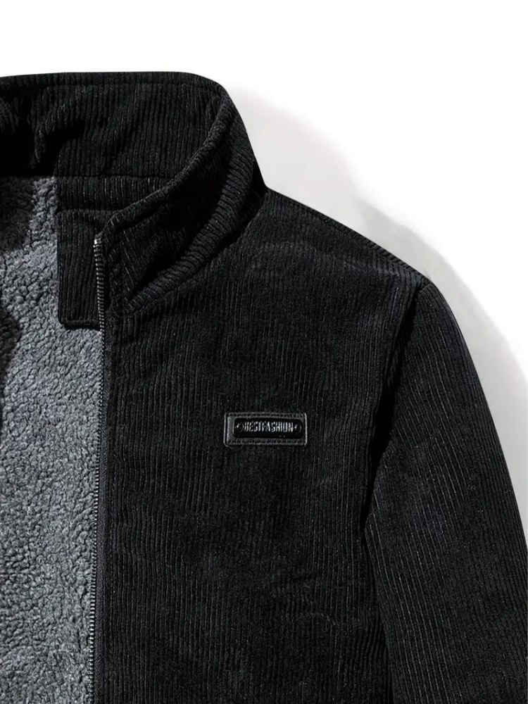 Men's Casual Winter Jacket Bomber Style for Urban Use and Leisure Time