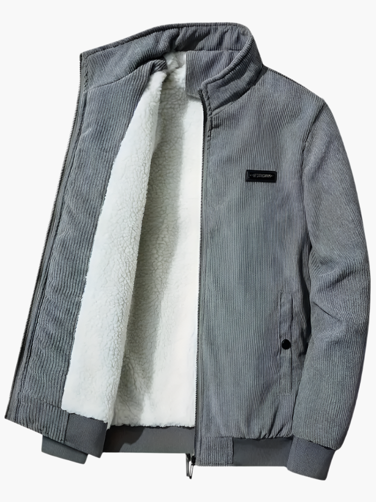 Men's Casual Winter Jacket Bomber Style for Urban Use and Leisure Time