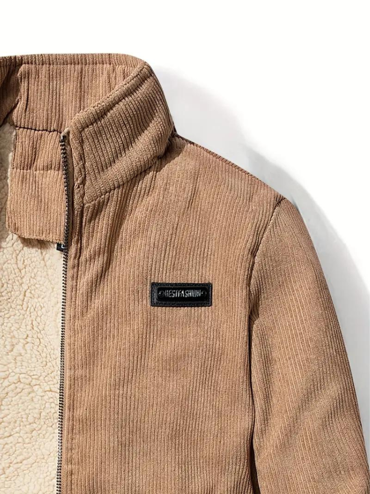 Men's Casual Winter Jacket Bomber Style for Urban Use and Leisure Time