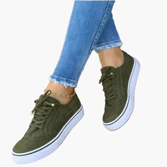 Women's Orthopedic Sneakers with Laces – Comfortable Walking Shoes for Daily Use