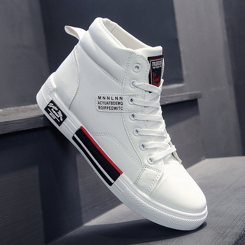Men's High Sneakers Streetwear Style – Casual Fashion Shoes for Autumn and Winter
