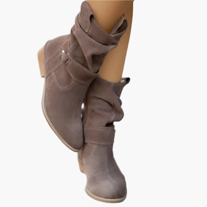 Women's Boots Low Shaft with Zipper – Comfortable and Stylish Fashion Boots for Daily Use