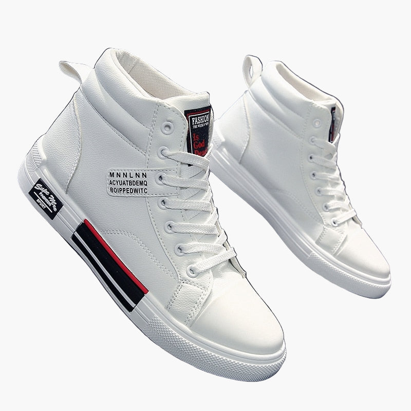 Men's High Sneakers Streetwear Style – Casual Fashion Shoes for Autumn and Winter