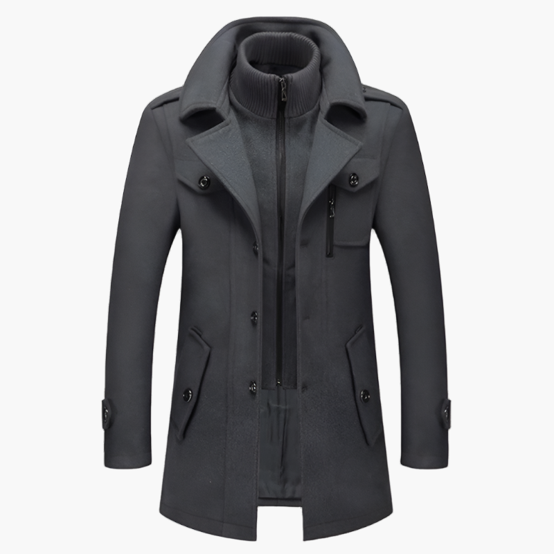 Men's Winter Jacket Stylish Elegant Long Coat for Daily Use