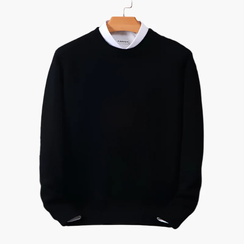 Men's Classic Pullover with Collar – Stylish Sweater for Business and Casual