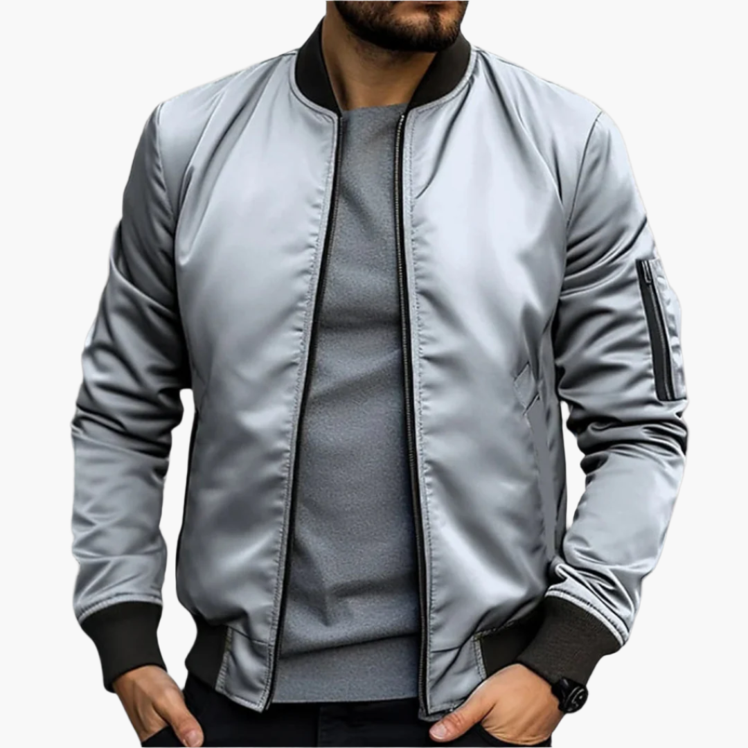 Men's Bomber Jacket for Transitional Season – Stylish and Comfortable, Casual and Business