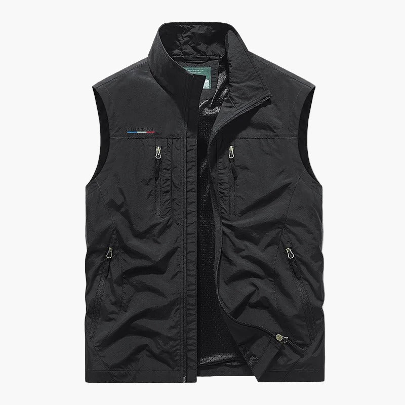 Men's Outdoor Bodywarmer – Functional Casual Sleeveless Cargo Vest for Hiking & Adventure