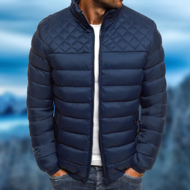 Men's Padded Outdoor Jacket Wind- and Waterproof Stylish Comfort