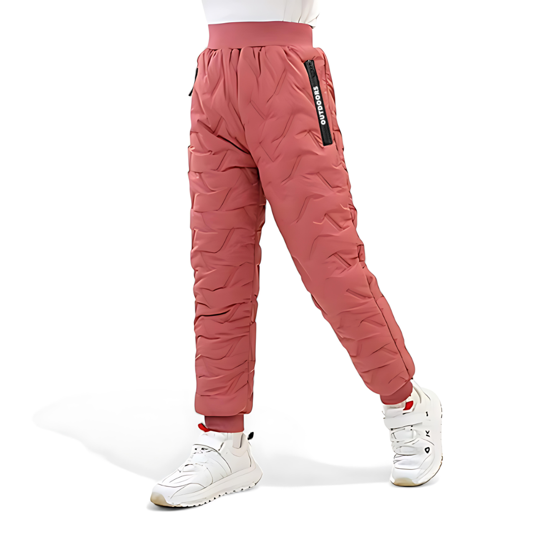 Children's Outdoor Winter Pants Padded Fleece Warm Water-Repellent – Ideal for Playing & Winter Activities