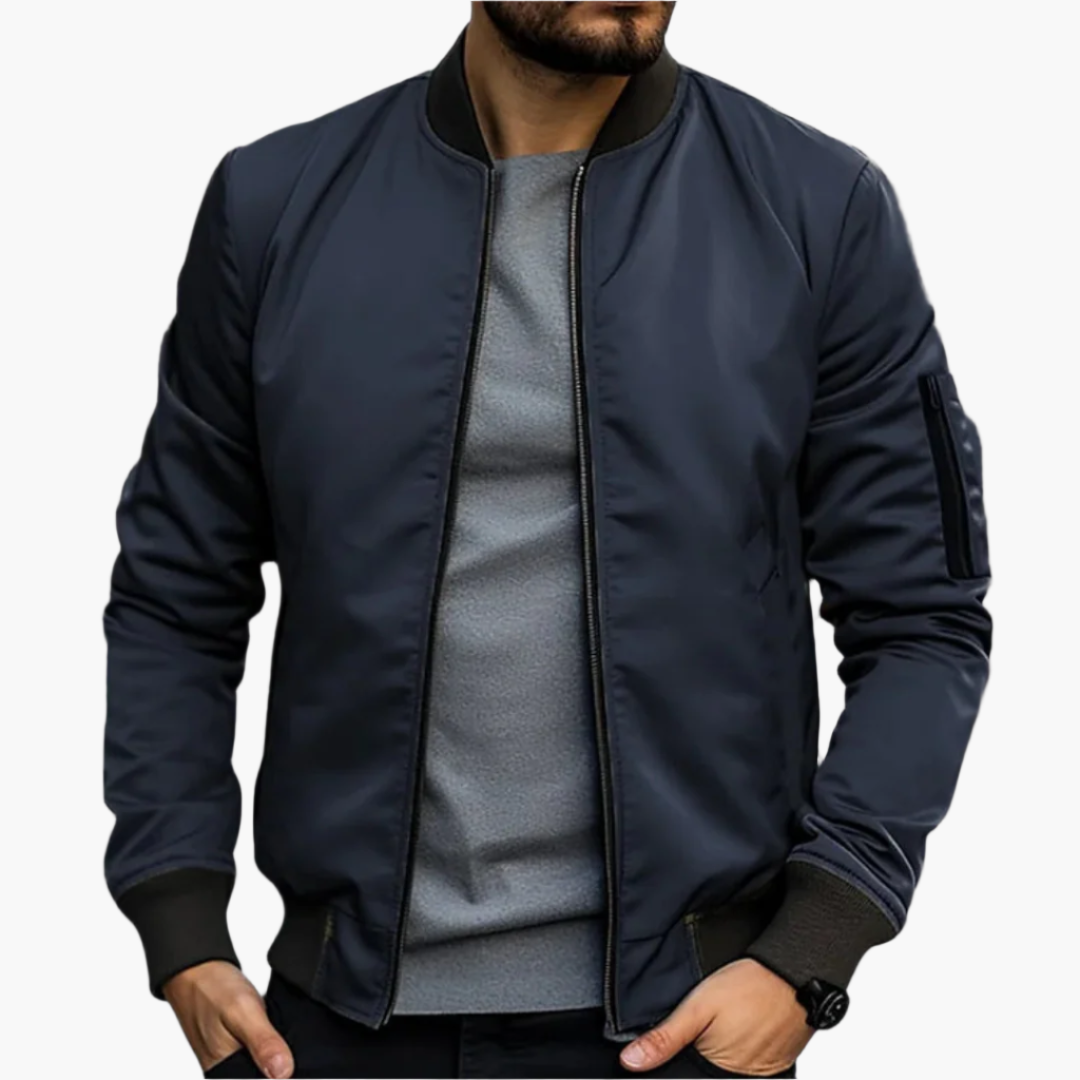 Men's Bomber Jacket for Transitional Season – Stylish and Comfortable, Casual and Business